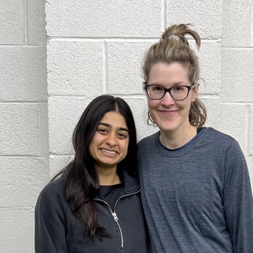 Lauren with their Catalyst physical therapist